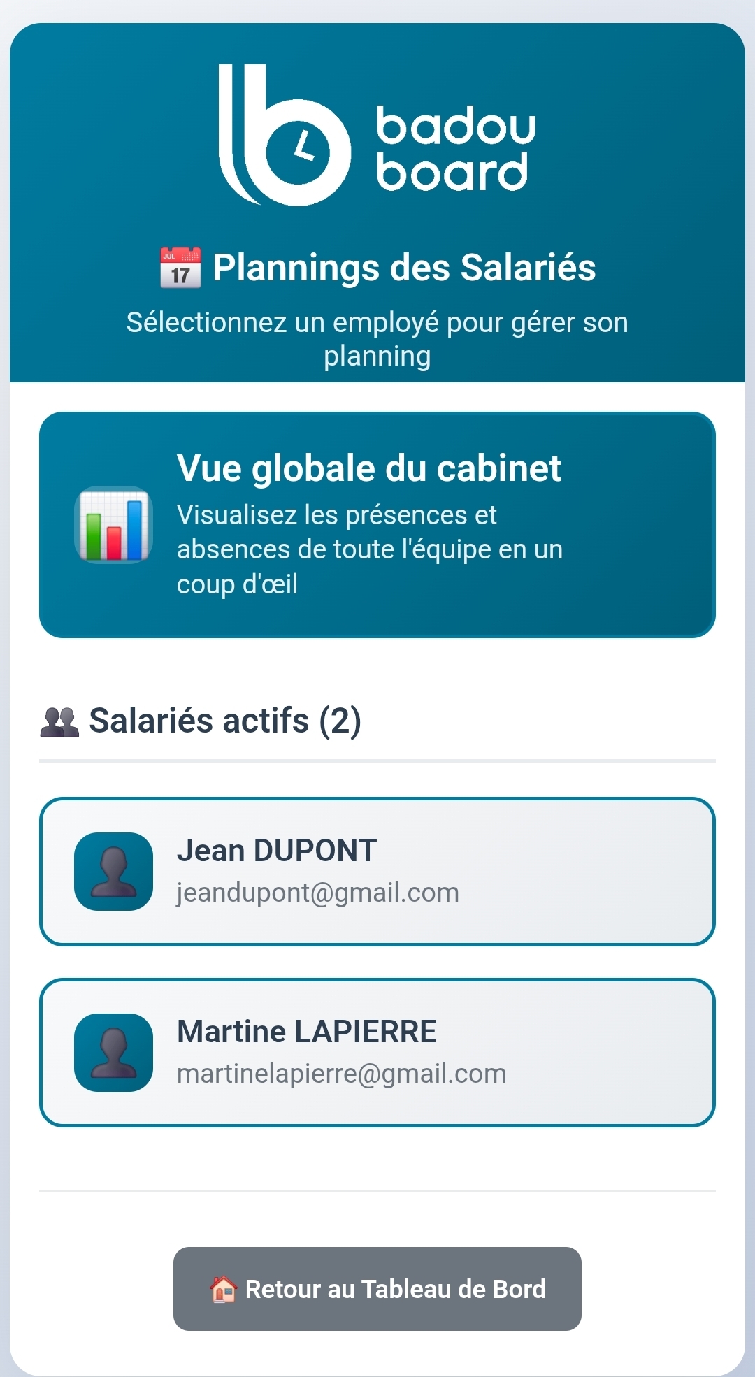 Gestion des utilisateurs