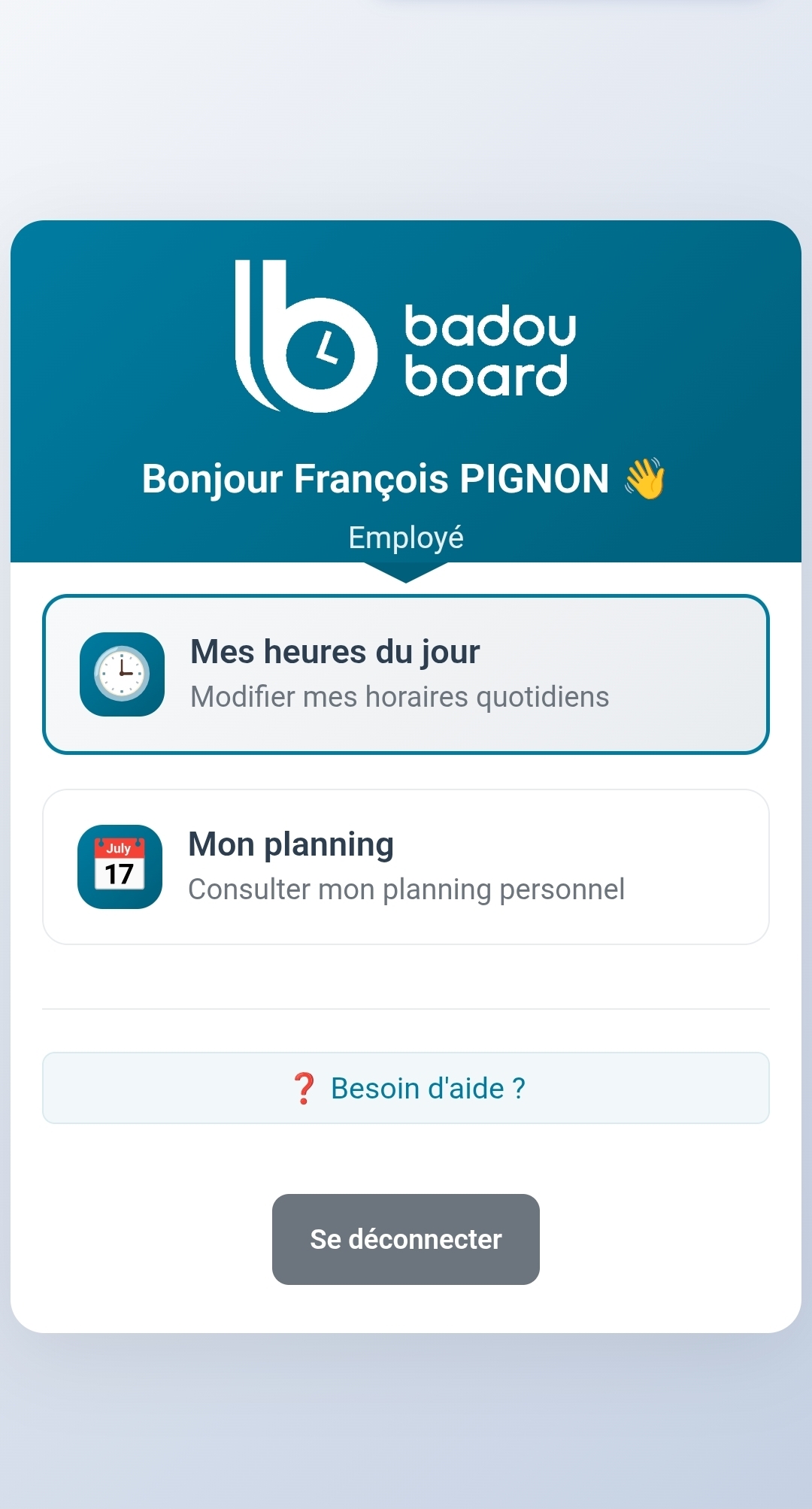 BadouBoard - Tableau de bord